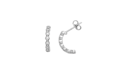 14K White Gold Earrings